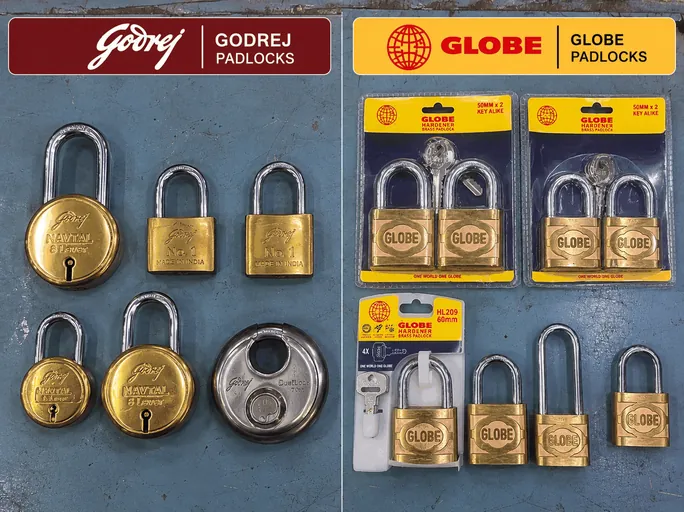 Padlocks: door fittings catalogue image from Chennai Traders