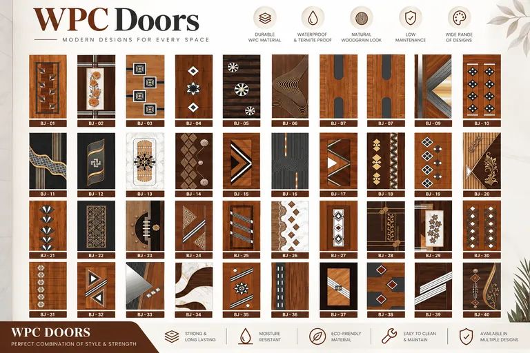 WPC Door Designs (design 2 of 2): doors catalogue image from Chennai Traders