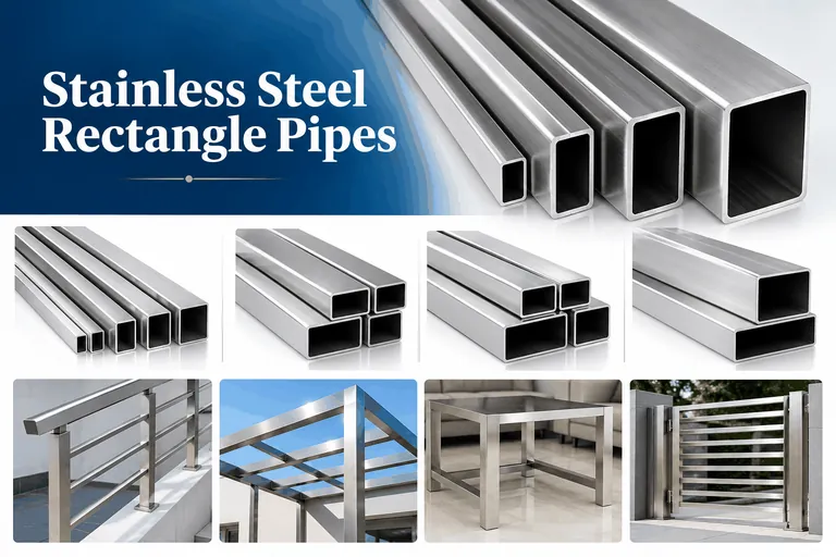 SS Rectangle Pipes: pipes catalogue image from Chennai Traders